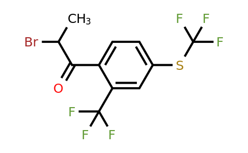 1806653-65-5 | 2-Bromo-1-(2-(trifluoromethyl)-4-(trifluoromethylthio)phenyl)propan-1-one