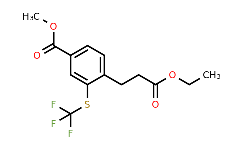 1806653-66-6 | Methyl 4-(3-ethoxy-3-oxopropyl)-3-(trifluoromethylthio)benzoate