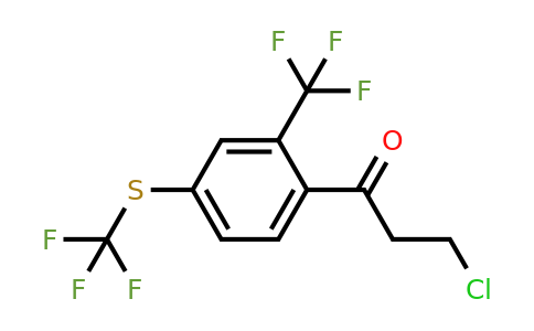 1806653-75-7 | 3-Chloro-1-(2-(trifluoromethyl)-4-(trifluoromethylthio)phenyl)propan-1-one