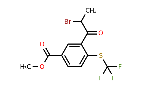 1806653-96-2 | Methyl 3-(2-bromopropanoyl)-4-(trifluoromethylthio)benzoate