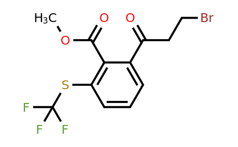 1806653-99-5 | Methyl 2-(3-bromopropanoyl)-6-(trifluoromethylthio)benzoate