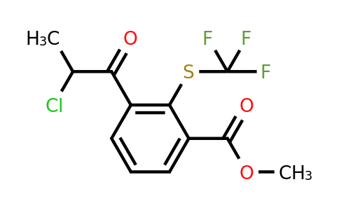 1806654-02-3 | Methyl 3-(2-chloropropanoyl)-2-(trifluoromethylthio)benzoate