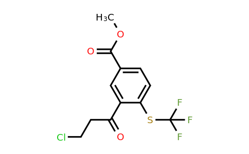 1806654-05-6 | Methyl 3-(3-chloropropanoyl)-4-(trifluoromethylthio)benzoate