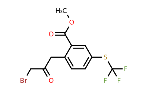 1806654-18-1 | Methyl 2-(3-bromo-2-oxopropyl)-5-(trifluoromethylthio)benzoate