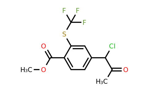 1806654-22-7 | Methyl 4-(1-chloro-2-oxopropyl)-2-(trifluoromethylthio)benzoate