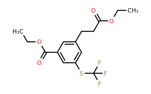 1806654-33-0 | Ethyl 3-(3-ethoxy-3-oxopropyl)-5-(trifluoromethylthio)benzoate
