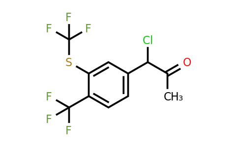 1806654-51-2 | 1-Chloro-1-(4-(trifluoromethyl)-3-(trifluoromethylthio)phenyl)propan-2-one