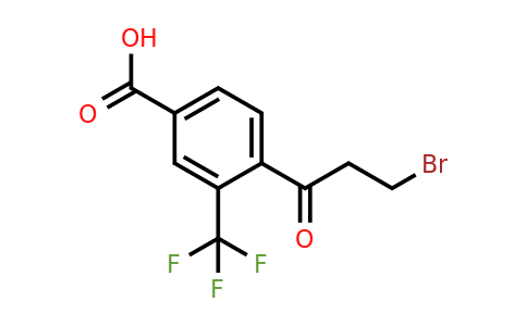 1806654-79-4 | 4-(3-Bromopropanoyl)-3-(trifluoromethyl)benzoic acid