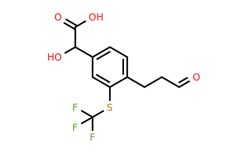 1806655-38-8 | 4-(3-Oxopropyl)-3-(trifluoromethylthio)mandelic acid