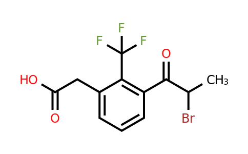 1806655-61-7 | 3-(2-Bromopropanoyl)-2-(trifluoromethyl)phenylacetic acid