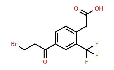 1806655-69-5 | 4-(3-Bromopropanoyl)-2-(trifluoromethyl)phenylacetic acid