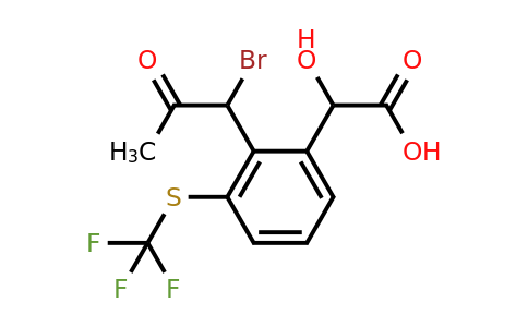 1806655-74-2 | 2-(1-Bromo-2-oxopropyl)-3-(trifluoromethylthio)mandelic acid