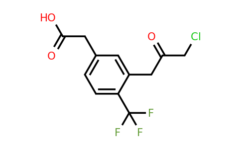 1806655-77-5 | 3-(3-Chloro-2-oxopropyl)-4-(trifluoromethyl)phenylacetic acid