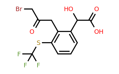 1806655-92-4 | 2-(3-Bromo-2-oxopropyl)-3-(trifluoromethylthio)mandelic acid