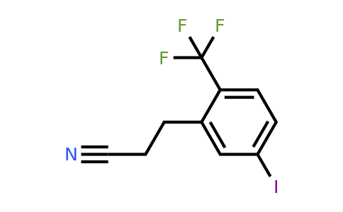 1806656-19-8 | 3-(5-Iodo-2-(trifluoromethyl)phenyl)propanenitrile