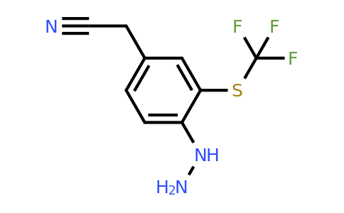 1806656-22-3 | 4-Hydrazinyl-3-(trifluoromethylthio)phenylacetonitrile