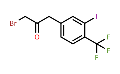1806656-29-0 | 1-Bromo-3-(3-iodo-4-(trifluoromethyl)phenyl)propan-2-one