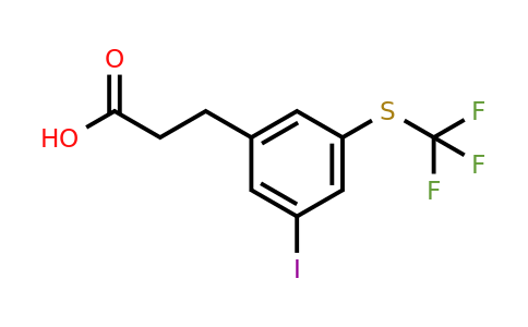 1806656-39-2 | 3-(3-Iodo-5-(trifluoromethylthio)phenyl)propanoic acid