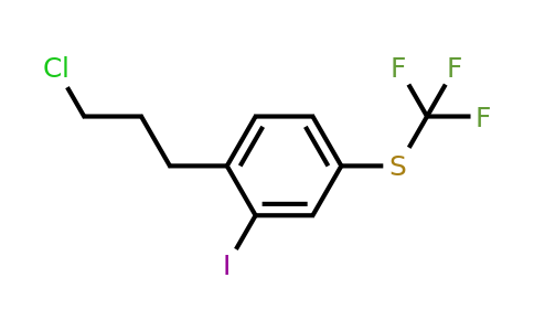 1806656-48-3 | 1-(3-Chloropropyl)-2-iodo-4-(trifluoromethylthio)benzene