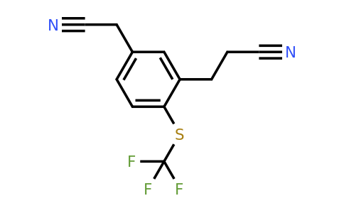 1806656-56-3 | 3-(2-Cyanoethyl)-4-(trifluoromethylthio)phenylacetonitrile