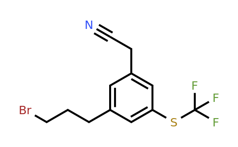 1806656-64-3 | 3-(3-Bromopropyl)-5-(trifluoromethylthio)phenylacetonitrile