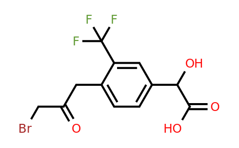 1806656-67-6 | 4-(3-Bromo-2-oxopropyl)-3-(trifluoromethyl)mandelic acid