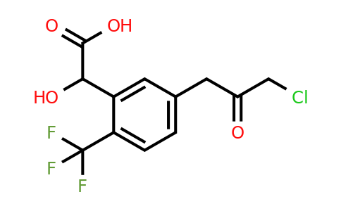 1806656-71-2 | 5-(3-Chloro-2-oxopropyl)-2-(trifluoromethyl)mandelic acid