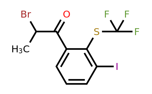 1806656-75-6 | 2-Bromo-1-(3-iodo-2-(trifluoromethylthio)phenyl)propan-1-one