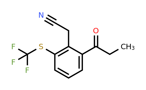 1806656-80-3 | 2-Propionyl-6-(trifluoromethylthio)phenylacetonitrile