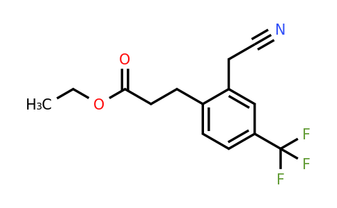 1806656-87-0 | Ethyl 3-(2-(cyanomethyl)-4-(trifluoromethyl)phenyl)propanoate