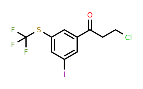 1806656-94-9 | 3-Chloro-1-(3-iodo-5-(trifluoromethylthio)phenyl)propan-1-one