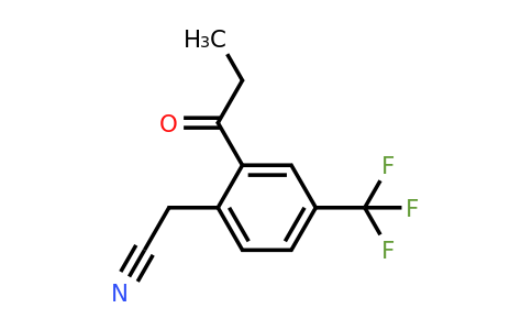 1806657-41-9 | 2-Propionyl-4-(trifluoromethyl)phenylacetonitrile