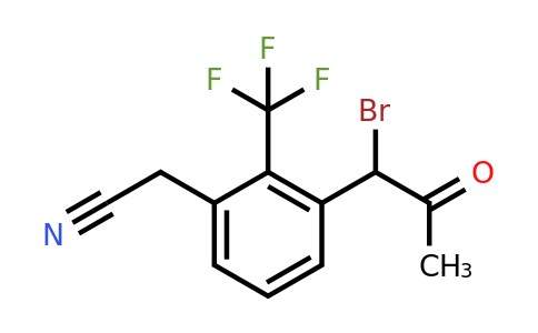 1806657-53-3 | 3-(1-Bromo-2-oxopropyl)-2-(trifluoromethyl)phenylacetonitrile
