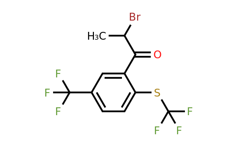 1806657-69-1 | 2-Bromo-1-(5-(trifluoromethyl)-2-(trifluoromethylthio)phenyl)propan-1-one