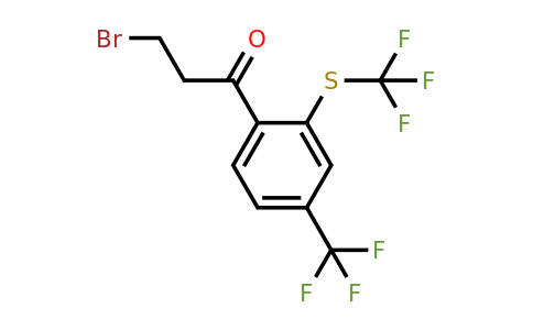 1806657-77-1 | 3-Bromo-1-(4-(trifluoromethyl)-2-(trifluoromethylthio)phenyl)propan-1-one