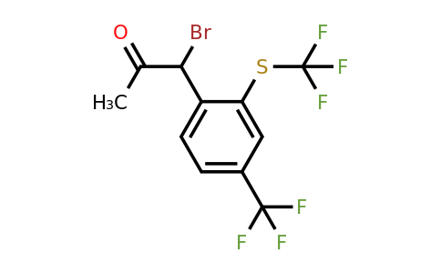 1806657-85-1 | 1-Bromo-1-(4-(trifluoromethyl)-2-(trifluoromethylthio)phenyl)propan-2-one