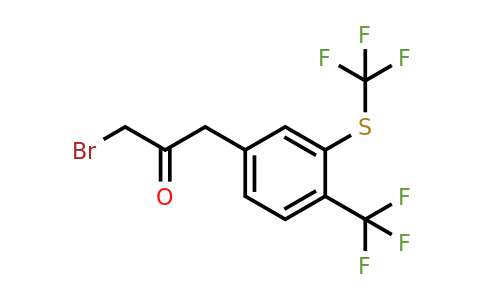 1806657-91-9 | 1-Bromo-3-(4-(trifluoromethyl)-3-(trifluoromethylthio)phenyl)propan-2-one