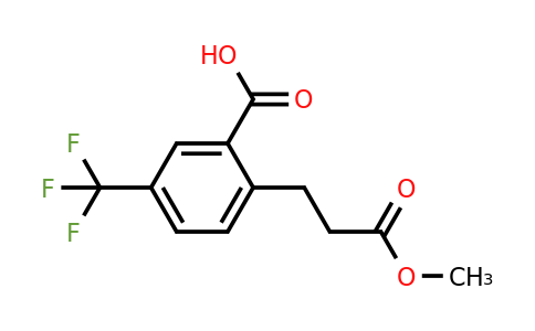 1806658-01-4 | 2-(3-Methoxy-3-oxopropyl)-5-(trifluoromethyl)benzoic acid