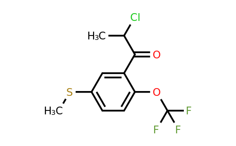 1806658-24-1 | 2-Chloro-1-(5-(methylthio)-2-(trifluoromethoxy)phenyl)propan-1-one