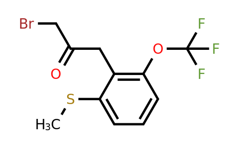 1806658-27-4 | 1-Bromo-3-(2-(methylthio)-6-(trifluoromethoxy)phenyl)propan-2-one