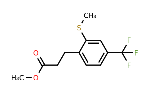 1806658-42-3 | Methyl 3-(2-(methylthio)-4-(trifluoromethyl)phenyl)propanoate
