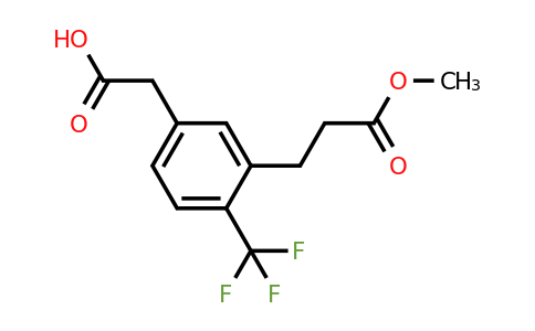 1806658-43-4 | 3-(3-Methoxy-3-oxopropyl)-4-(trifluoromethyl)phenylacetic acid
