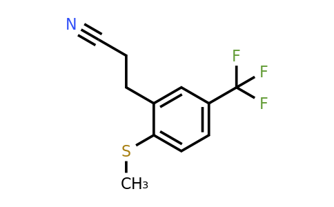 1806658-45-6 | 3-(2-(Methylthio)-5-(trifluoromethyl)phenyl)propanenitrile