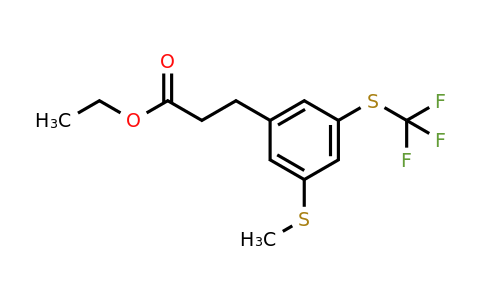 1806658-54-7 | Ethyl 3-(3-(methylthio)-5-(trifluoromethylthio)phenyl)propanoate