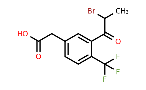 1806658-66-1 | 3-(2-Bromopropanoyl)-4-(trifluoromethyl)phenylacetic acid