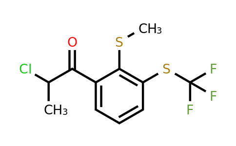 1806658-74-1 | 2-Chloro-1-(2-(methylthio)-3-(trifluoromethylthio)phenyl)propan-1-one