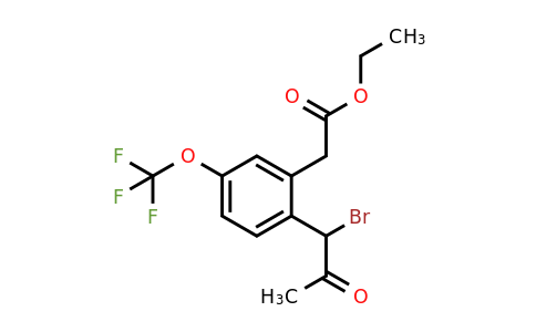 1806659-36-8 | Ethyl 2-(1-bromo-2-oxopropyl)-5-(trifluoromethoxy)phenylacetate