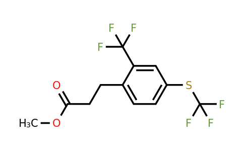 1806659-40-4 | Methyl 3-(2-(trifluoromethyl)-4-(trifluoromethylthio)phenyl)propanoate