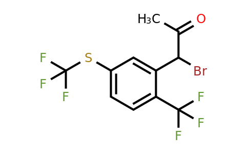 1806659-69-7 | 1-Bromo-1-(2-(trifluoromethyl)-5-(trifluoromethylthio)phenyl)propan-2-one