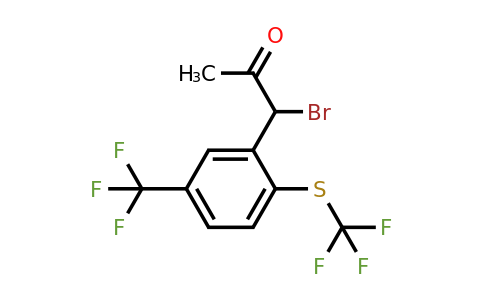 1806659-74-4 | 1-Bromo-1-(5-(trifluoromethyl)-2-(trifluoromethylthio)phenyl)propan-2-one